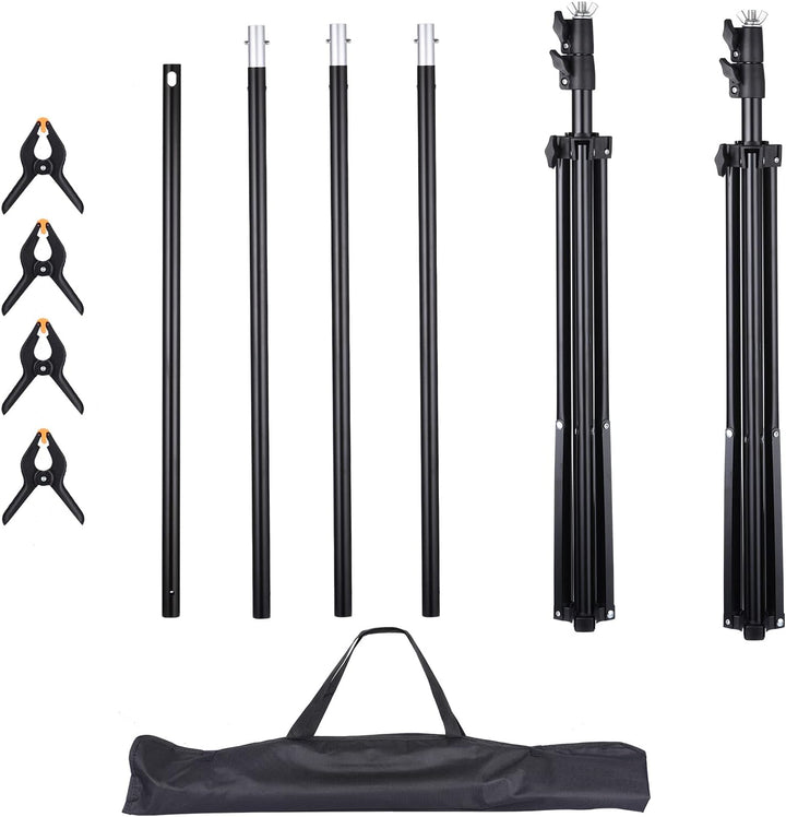 UNIDEAL Hintergrund Ständer 2 x 3M, Verstellbarer Hintergrund Stützsystem Satz, greenscreen ständer,
