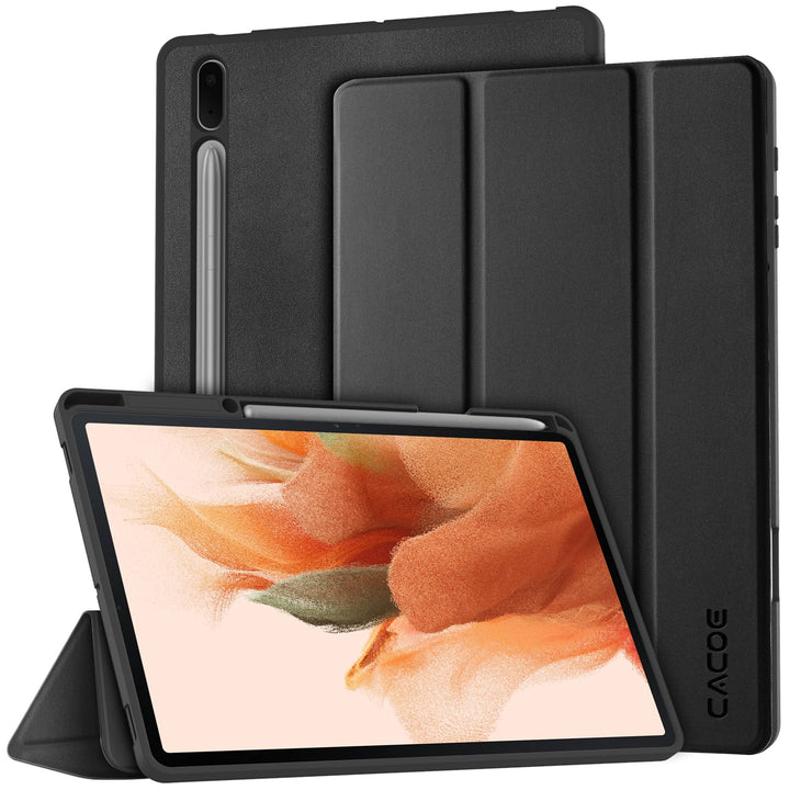 CACOE Hülle Kompatibel mit Samsung Galaxy Tab S7 FE 12.4 5G/ S8+ Plus 5G 2022/ S7+ Plus 12.4 - Ultra