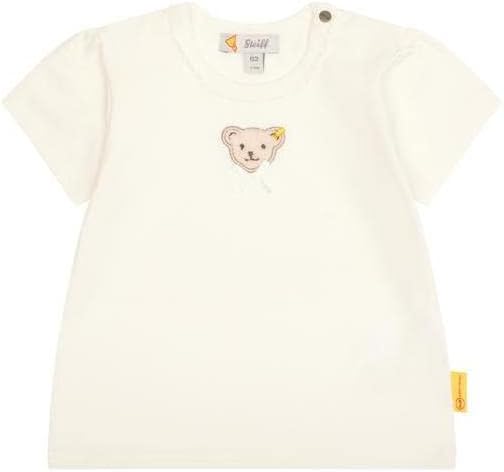 Steiff Baby Set für Mädchen, T-Shirt cloud dancer, Joggerpants harbor gray 56, 56
