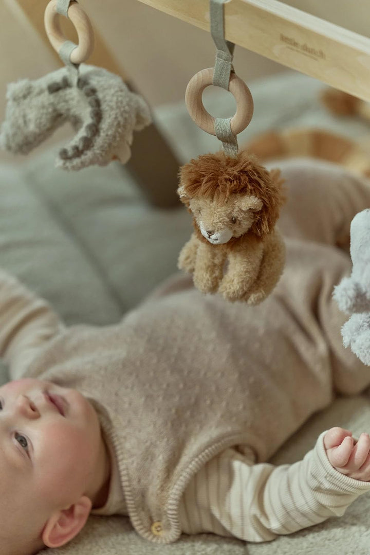 Little Dutch Baby Gym - Spieltrapez - Spielbogen aus Holz - inkl. 3 Anhänger - für Babys ab der Gebu