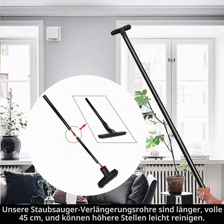 12 Pcs Staubsauger Düsen Bürsten Set Staubsauger Aufsätze Nass Trocken Kunststoff Staubsauger Adapte