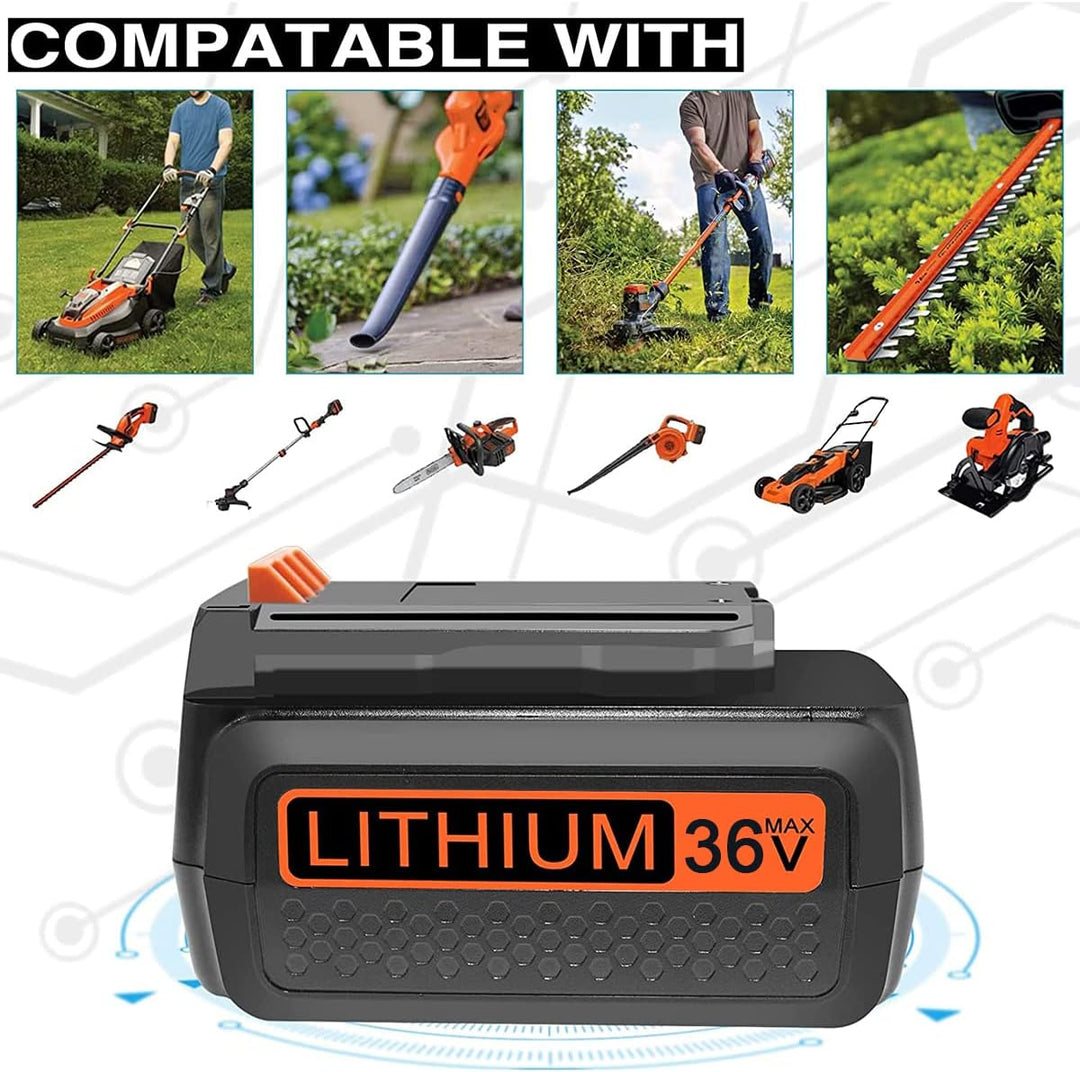 DTK 2.5Ah 36V Ersatzakku Für Black+Decker Kompatibel Mit BL20362 BL2536 LBX2040 LBXR36 LBX1540 LBX25