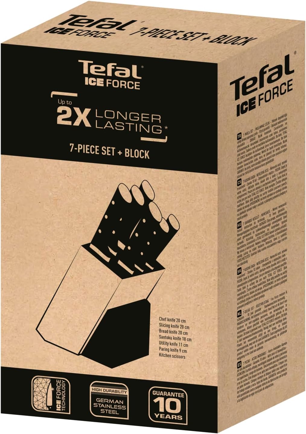 Tefal Ice Force Set 7-teilig, Metall, 7-teilig