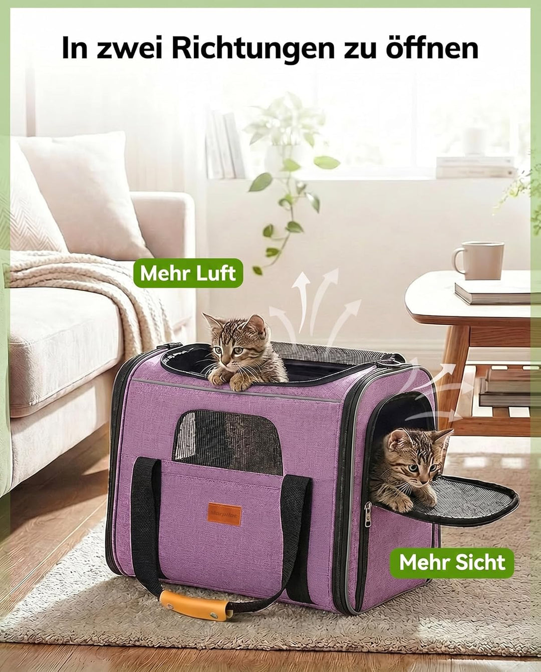 Morpilot Transportbox Katze Katzen Transportboxen, Faltbare katzentasche transporttasche, hundetrage