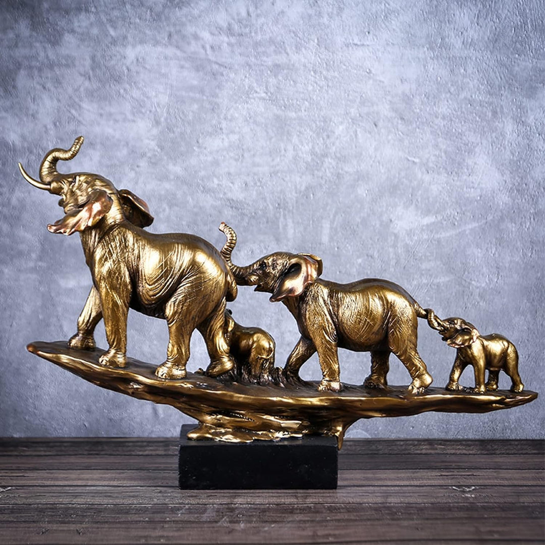 Vinbcorw Elephant Statues Sculptures Desktop Resin Decoration Craft Decorative Statues,54.5 cm Eleph