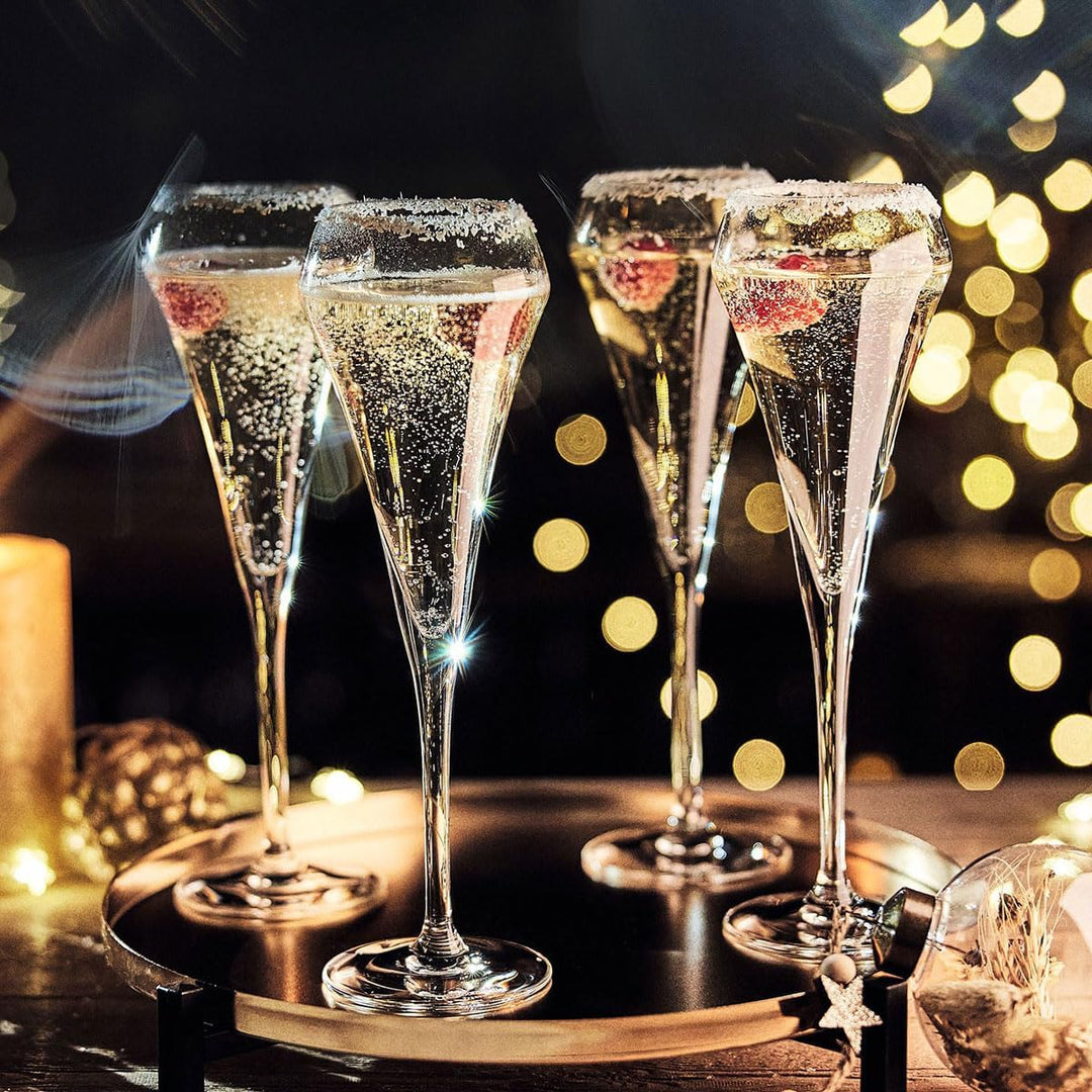 Chef & Sommelier Q5913 Effervescent Sektflöte, Krysta – Kristall verstärkt, 200 milliliters, Klar Si