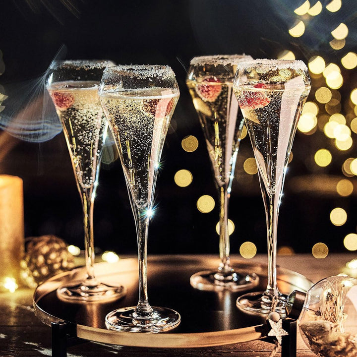 Chef & Sommelier Q5913 Effervescent Sektflöte, Krysta – Kristall verstärkt, 200 milliliters, Klar Si