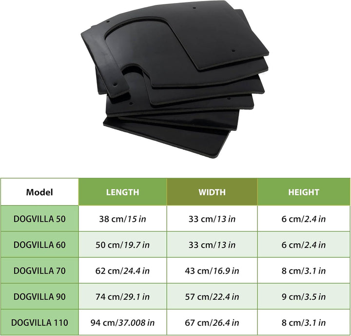 Ferplast Kit mit 6 Dämmplatten für die Hundehütten Modell DOGVILLA 90, Dämmplatte für Hundehütten, W