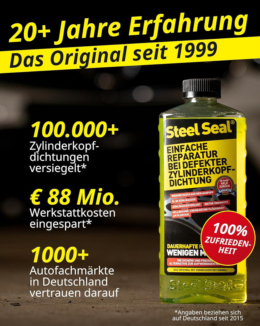 STEEL SEAL - Einfache Reparatur defekter Zylinderkopfdichtungen - Kopfdichtung Dichtmittel mit verbe
