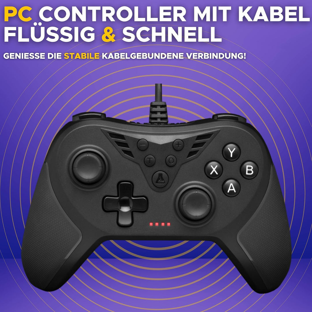 THE G-LAB - K-Pad Helium - PC Controller & PS3 mit USB - Gamepad PS3 für Gaming mit integrierter Vib