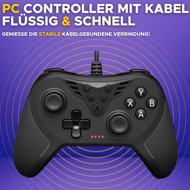THE G-LAB - K-Pad Helium - PC Controller & PS3 mit USB - Gamepad PS3 für Gaming mit integrierter Vib