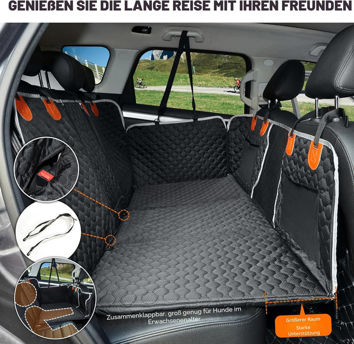 ANOSOSPECIAL Rücksitzverlängerung, Hunde-Autositzbezug, wasserdichte Haustier-Hängematte, Reisebett,
