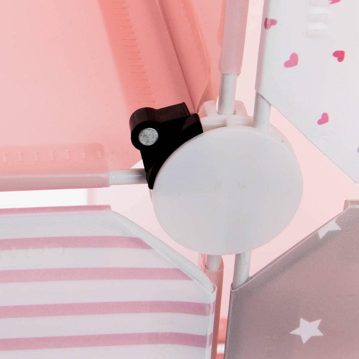 Kinder Aufbewahrungsboxen Schloss - rosa 96 × 109 cm - Rosa - Atmosphera créateur d'intérieur Rosa S