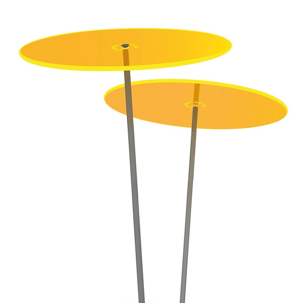 Cazador-del-sol ® - das Original | Duo - Medio | 2 Stück | Sonnenfänger gelb | Durchmesser 15 cm | H