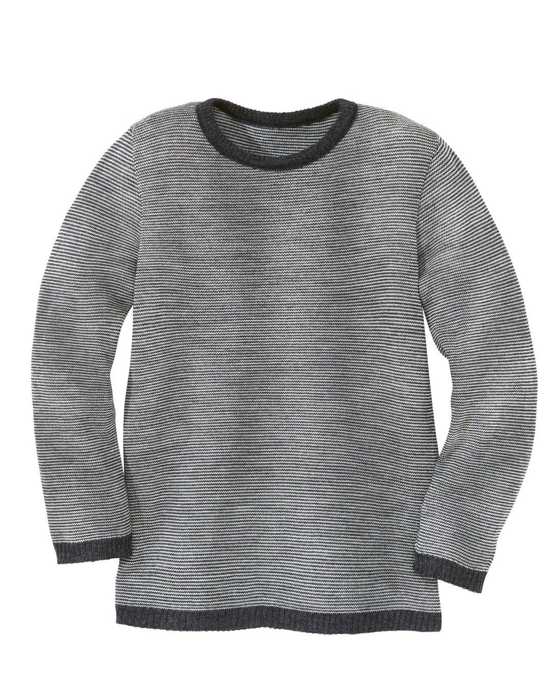 Disana 31391XX - Melange-Pullover Wolle anthrazit/grau, Size/Grösse:50/56 (0-3 Monate) 50-56 Anthraz