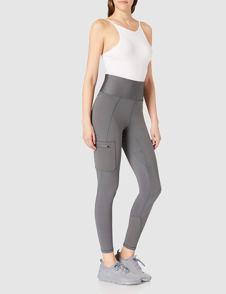 All Terrain Gear by Wrangler Damen Cargo Legging Deep Depths Hiking Pants S Grau, S Grau