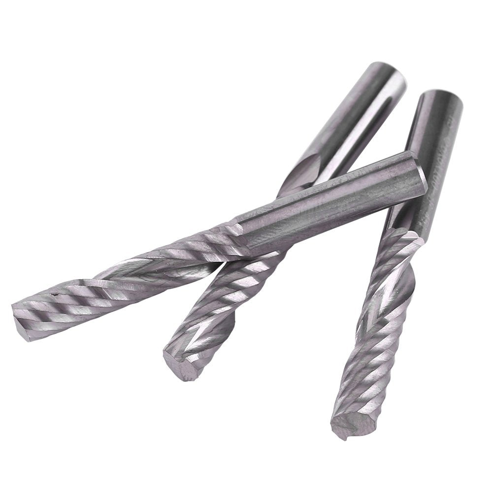 Schaftfräser, Hartmetall Spiral Schaftfräser Einnuten Fräser CNC Fräser zum Schneiden von Acryl, PVC