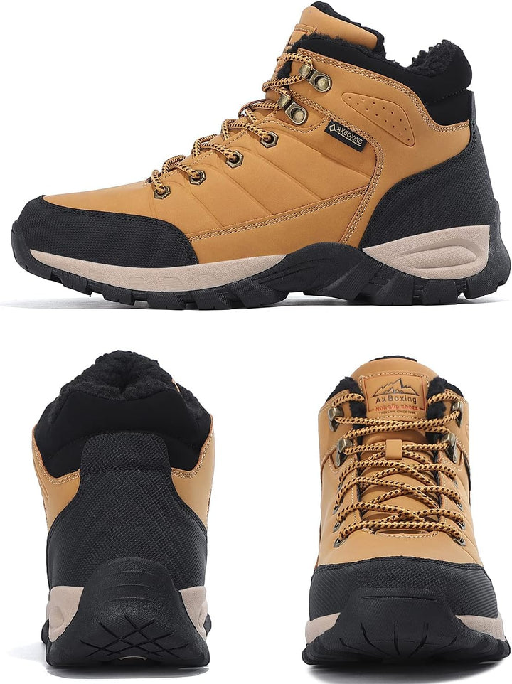 ARRIGO BELLO Winterschuhe Herren Winterstiefel Wanderstiefel Trekking Stiefel Gefüttert Warm Rutschf
