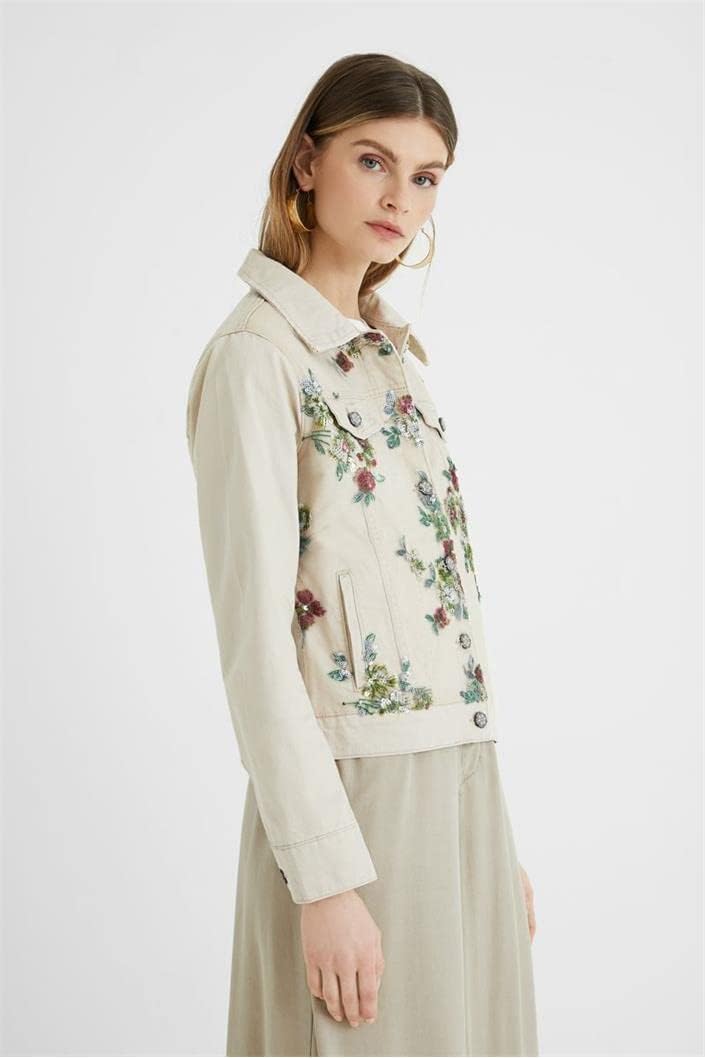 Desigual Damen 21Swen189020 Jacken, Material Finishes, L