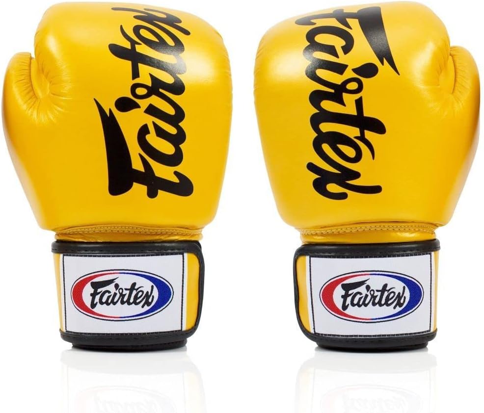 Fairtex BGV19 Deluxe Tight-Fit Gloves 10 oz Gold, 10 oz Gold