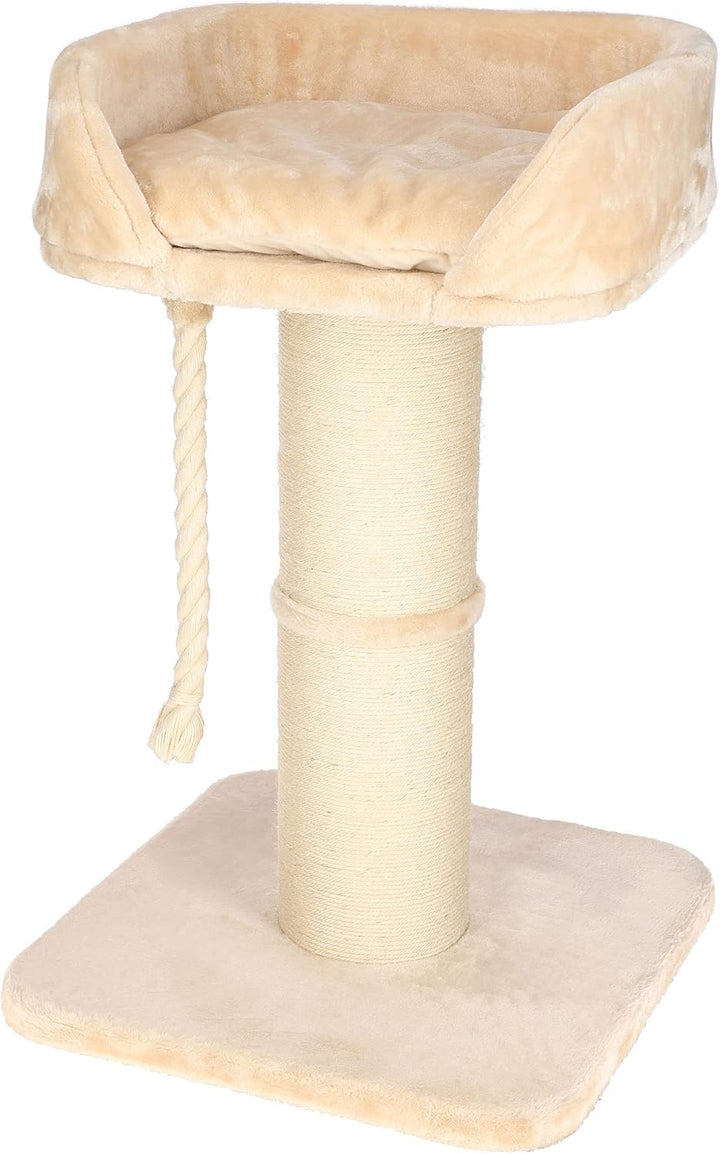 Kerbl Pet Kratzbaum Toni XL, Katzenkratzbaum, beige, 58x58x93cm, stabil und standfest, für Maine Coo