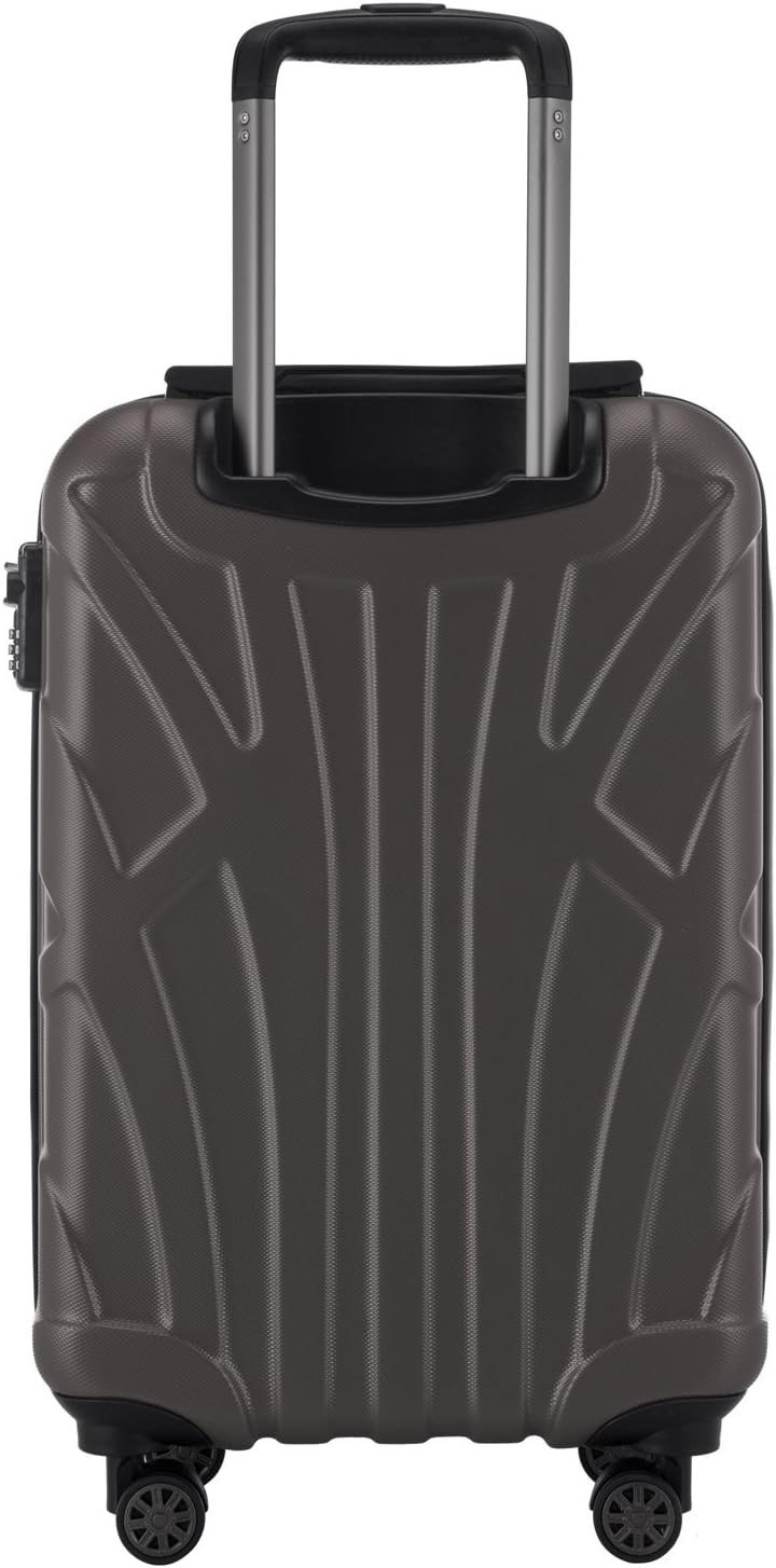 suitline Handgepäck Hartschalen-Koffer Koffer Trolley Rollkoffer Reisekoffer, TSA, 55 cm, ca. 34 Lit