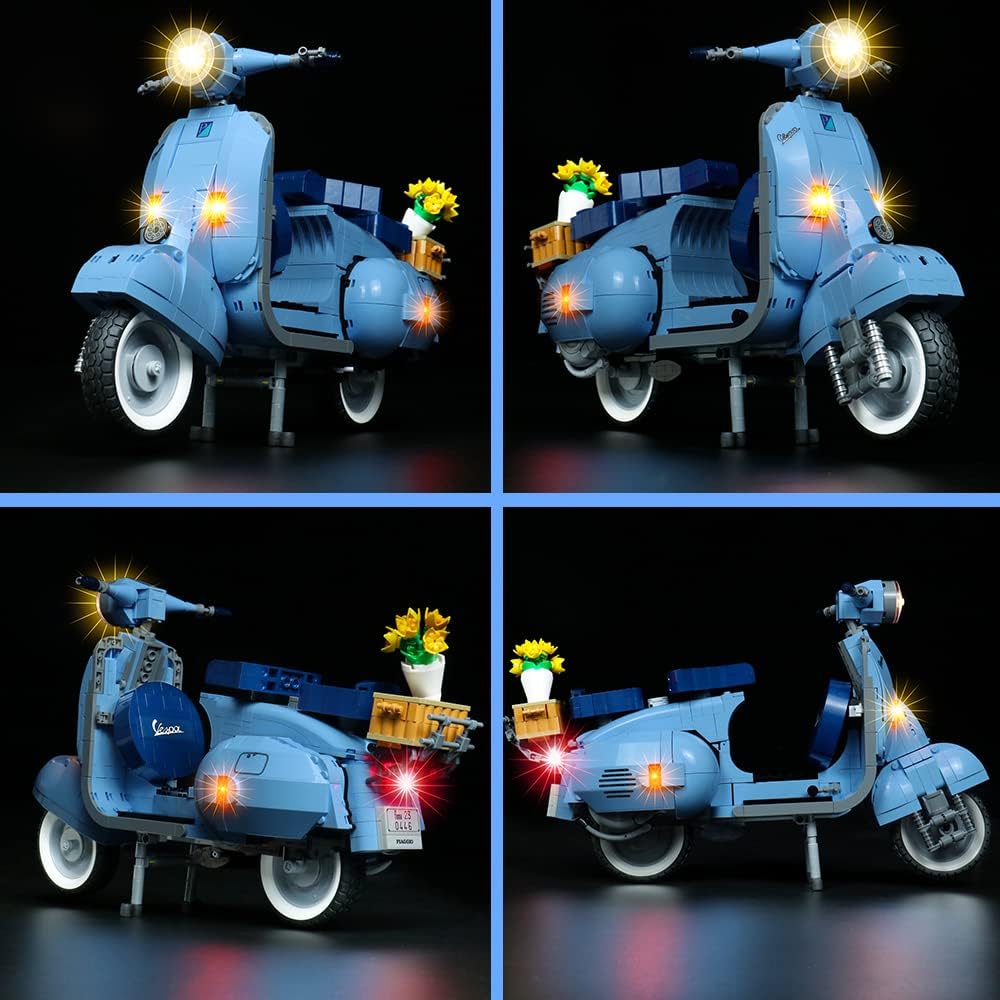 Led Licht Set Kompatibel mit LEGO Vespa 125 Vintage Scooter, Led Beleuchtungs Set Compatible with LE