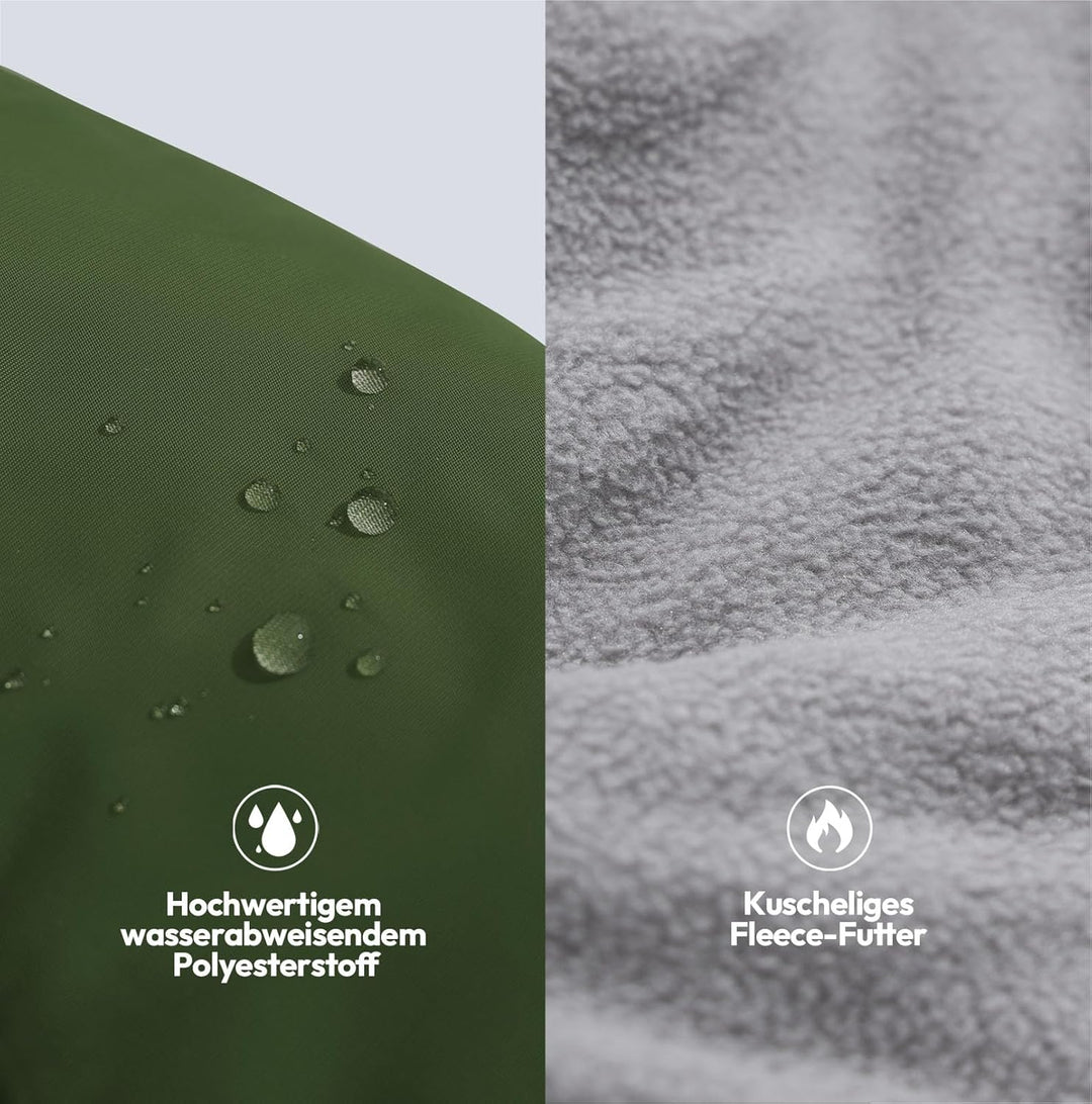 Hundemantel mit Geschirr Hundejacke für Kleine und Mittelgrosse Hunde Gepolsterte Wasserdicht Winter