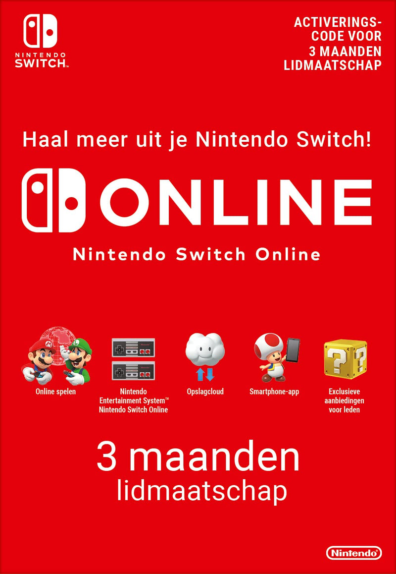 Nintendo Switch-Konsole + Mario Kart 8 Deluxe [Download Code] + Nintendo Switch Online [3 Monate]