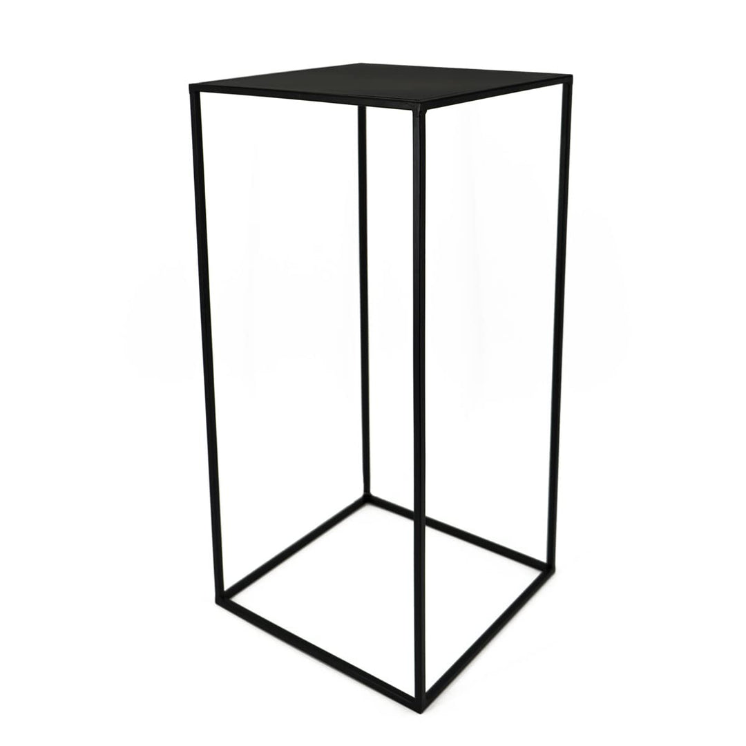 PrimoLiving Metall Blumenhocker/Beistelltisch 77792 eckig schwarz Gr. XL (31x31x80cm), Gr. XL (31x31