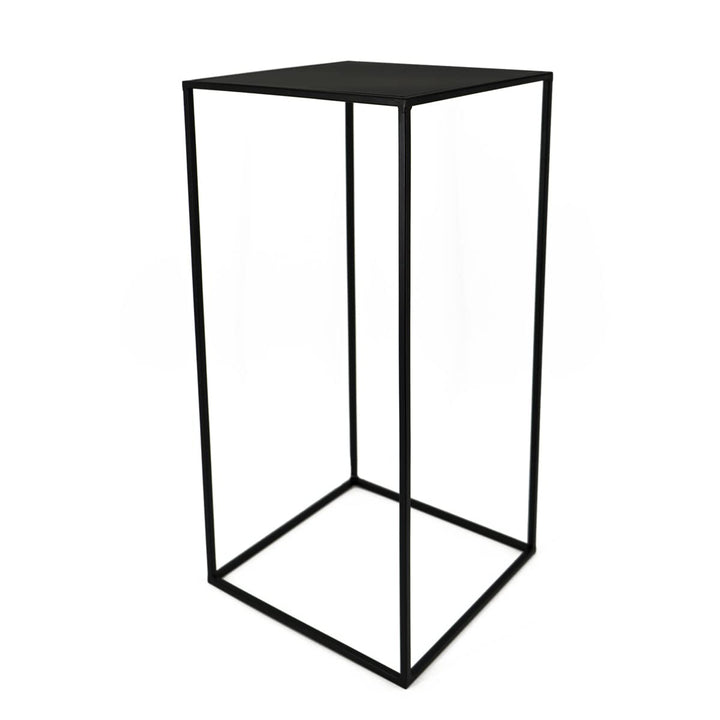PrimoLiving Metall Blumenhocker/Beistelltisch 77792 eckig schwarz Gr. XL (31x31x80cm), Gr. XL (31x31