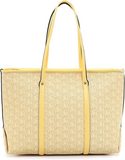 Tamaris Shopper Grace 31439 Damen Handtaschen Print Einheitsgrösse Lightyellow 410, Einheitsgrösse L