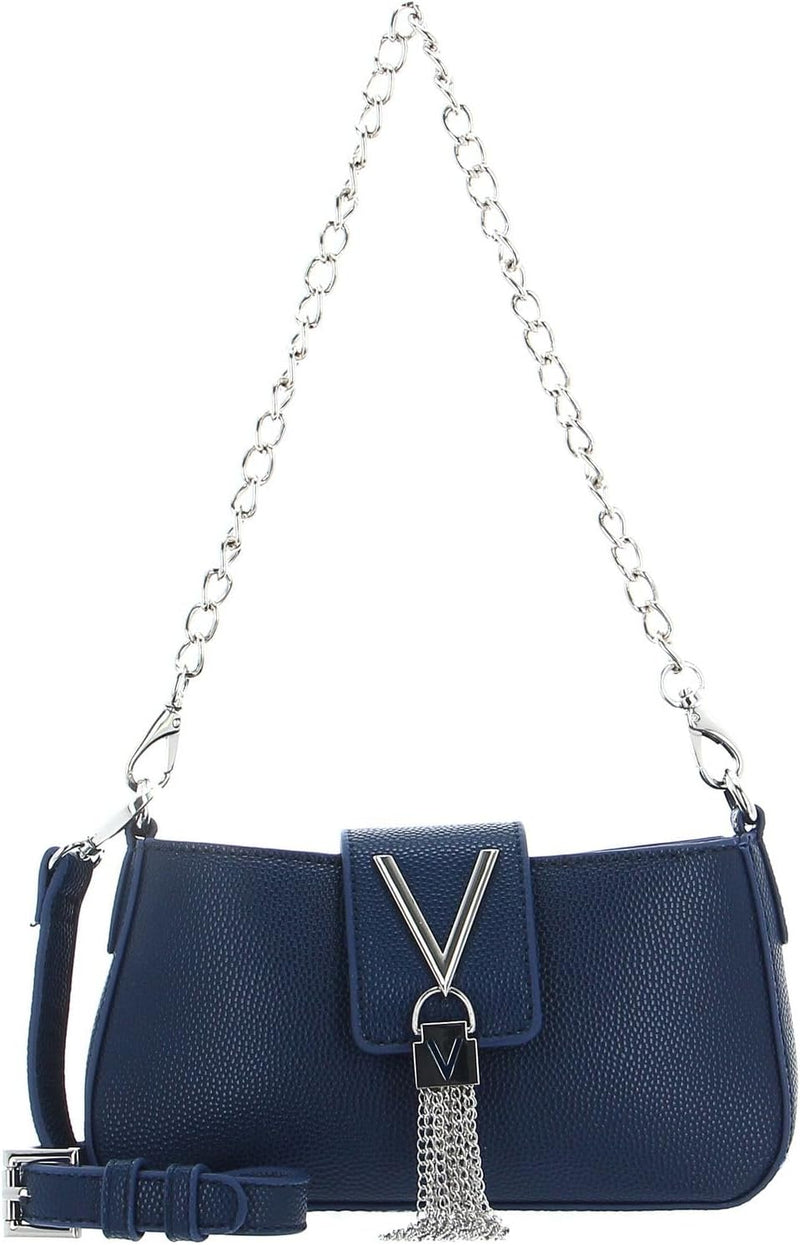 Valentino Divina Crossover Bag Oro Blu, Blu