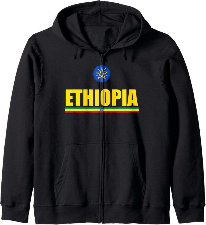 Ethiopia National Flag Souvenir Ethiopian Coat Of Arms Gift Kapuzenjacke