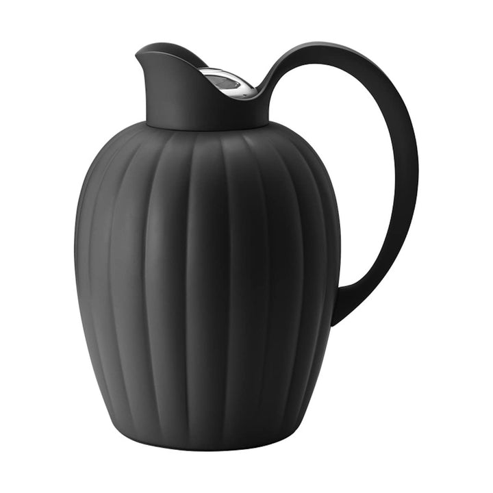 Georg Jensen Bernadotte Thermo Jug Midnight Black von Sigvard Bernadotte Schwarz, Schwarz