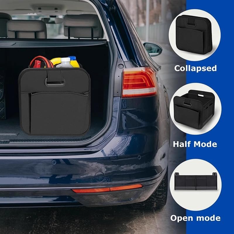 CYBERNOVA Auto Kofferraum Aufbewahrung Organisator, wasserdicht zusammenklappbares Multi-Fach für Ca