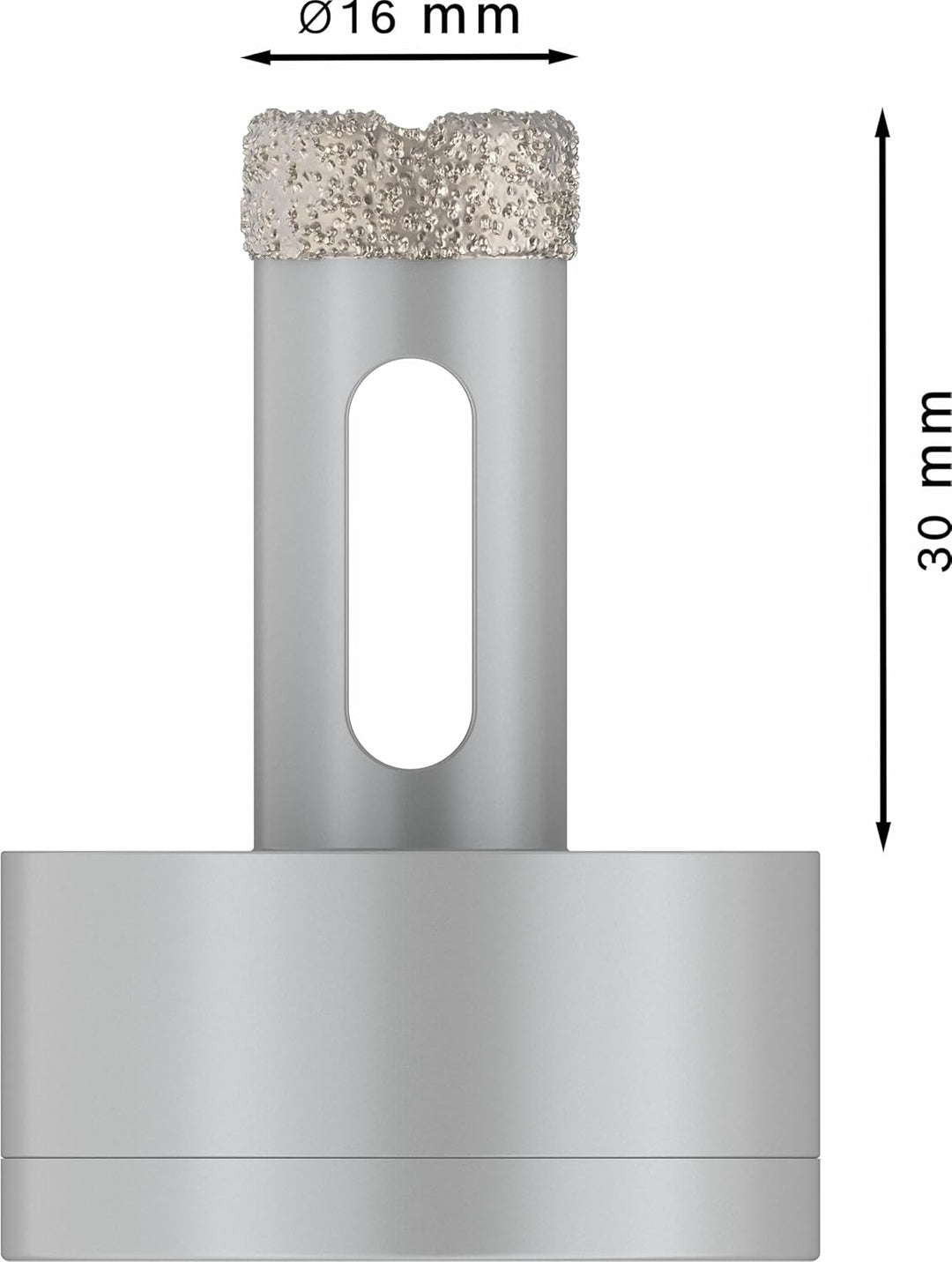 Bosch Professional 1x Diamanttrockenbohrer Best (für Keramik, X-LOCK, Dry Speed, Ø 16 mm, Arbeitslän