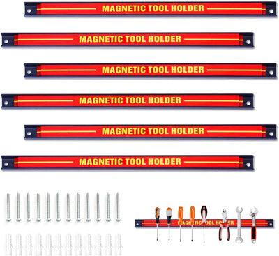 GIANTEX 6x Werkzeug Magnetleiste Set 46 cm magnetschiene magnetische Werkzeughalter Wand inkl. Monta