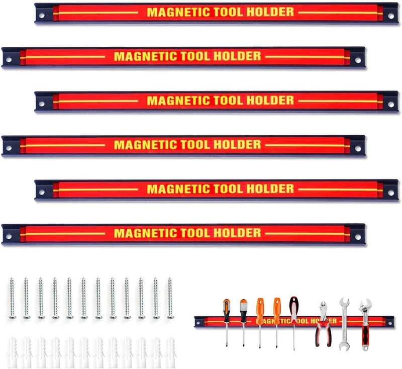 GIANTEX 6x Werkzeug Magnetleiste Set 46 cm magnetschiene magnetische Werkzeughalter Wand inkl. Monta