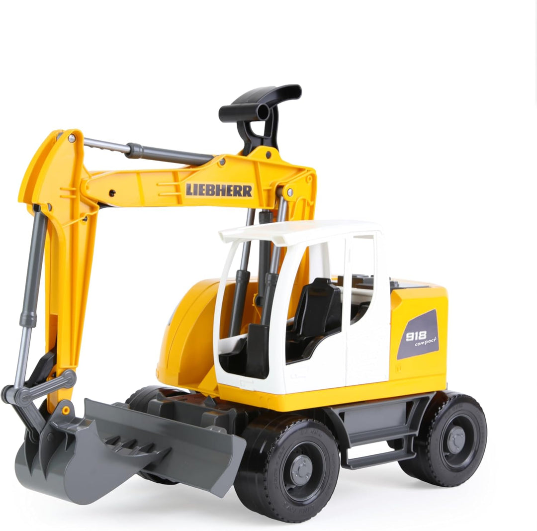 Lena 04611 - Worxx Schaufelbagger Modell Liebherr A918 Compact Litronic, ca. 48 cm, Baustellen Spiel