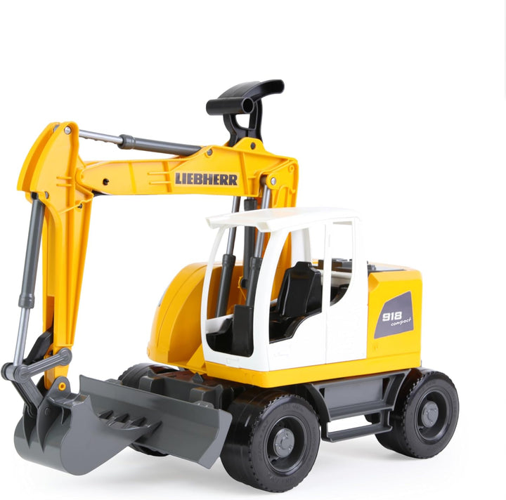 Lena 04611 - Worxx Schaufelbagger Modell Liebherr A918 Compact Litronic, ca. 48 cm, Baustellen Spiel