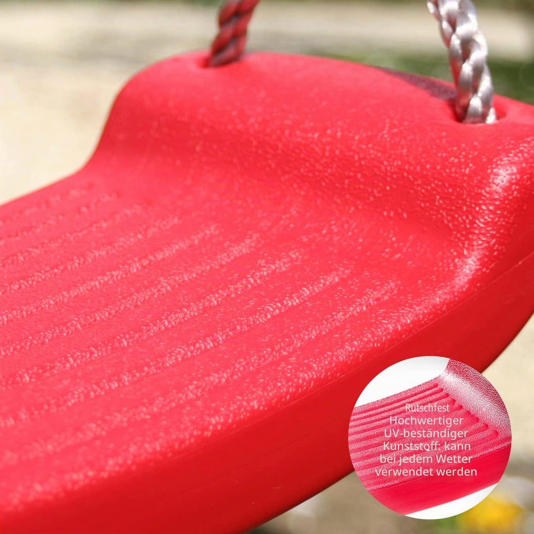 Garden Games Schaukel aus Kunststoff, erste Wahl für Kinder (rot)