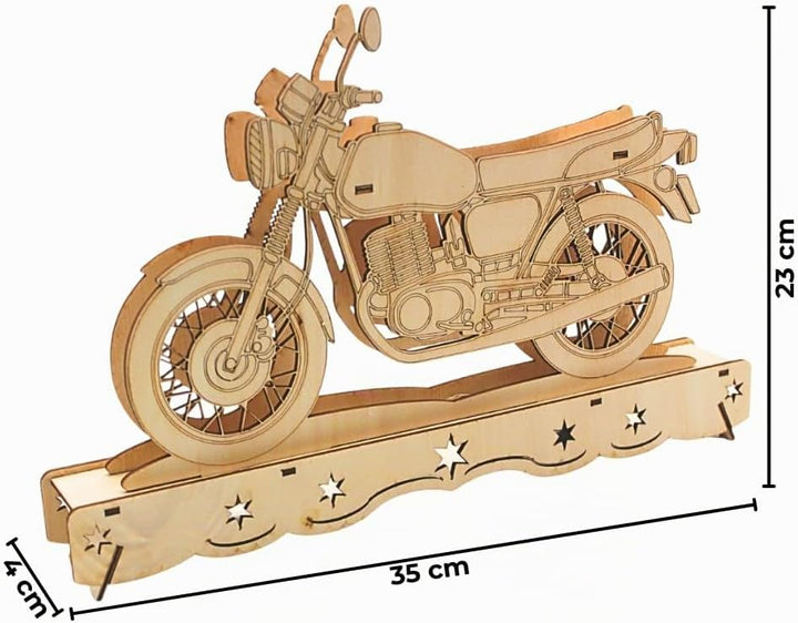 Ostalgie Moped Schwippbogen, DDR - Moped Schwibbogen, Lichterbogen Ostalgie, Schwibbogen DDR-Fahrzeu