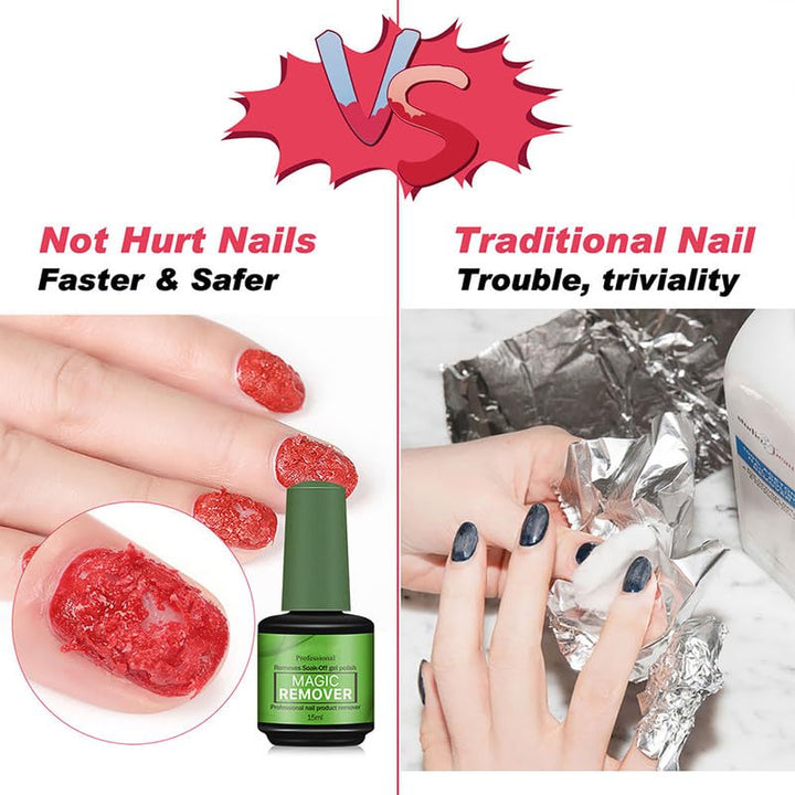Nagellackentferner (2 Pack), Gelnägel Shellac Entferner Remover, Gel Remover Nägel, Entfernt Schnell