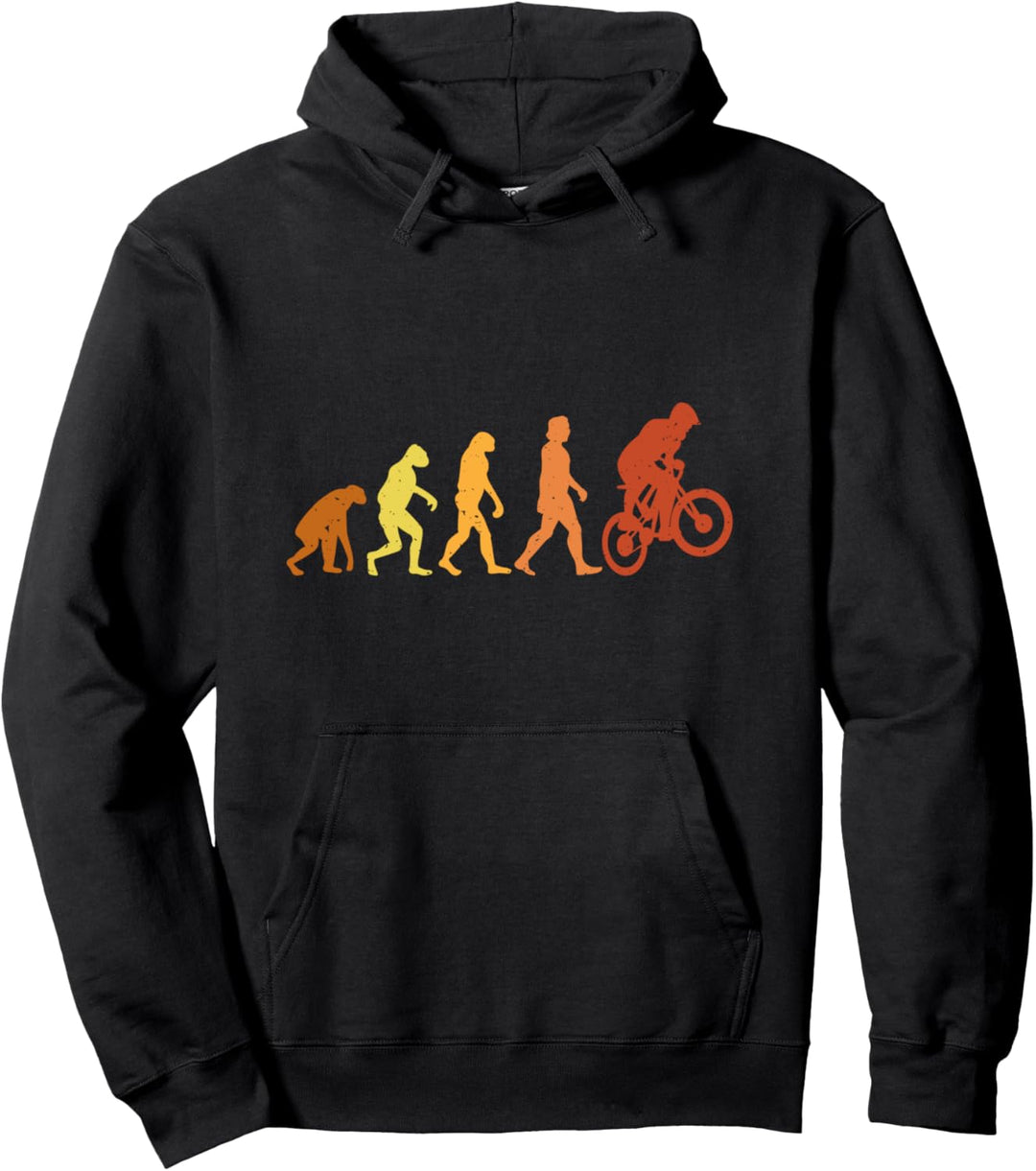 Vintage and Retro BMX Evolution Pullover Hoodie