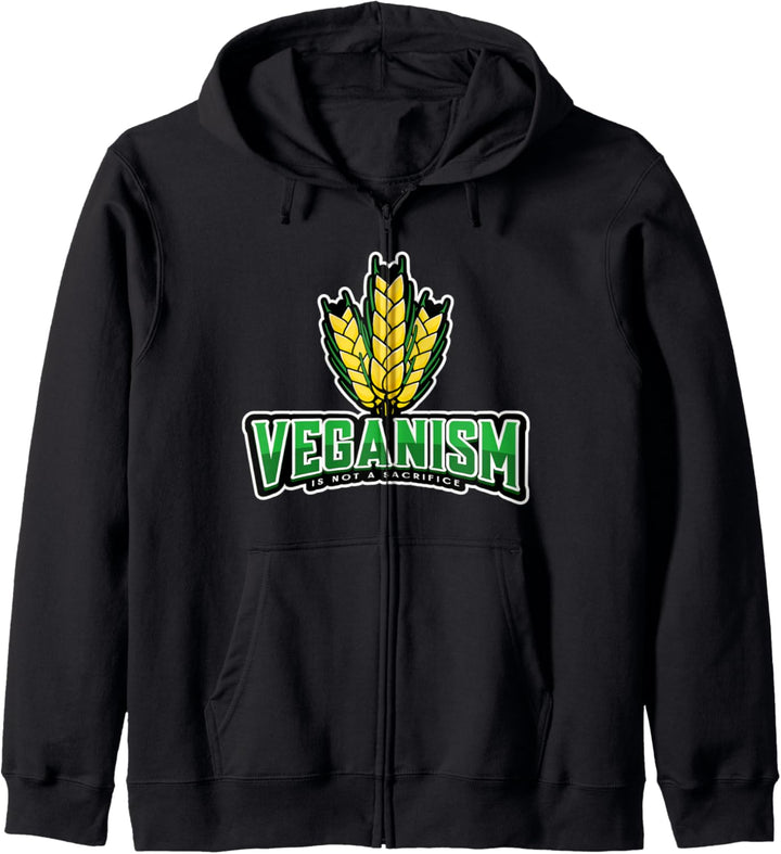 Veganism Is Not A Sacrifice Veganer Vegan Spruch Kapuzenjacke