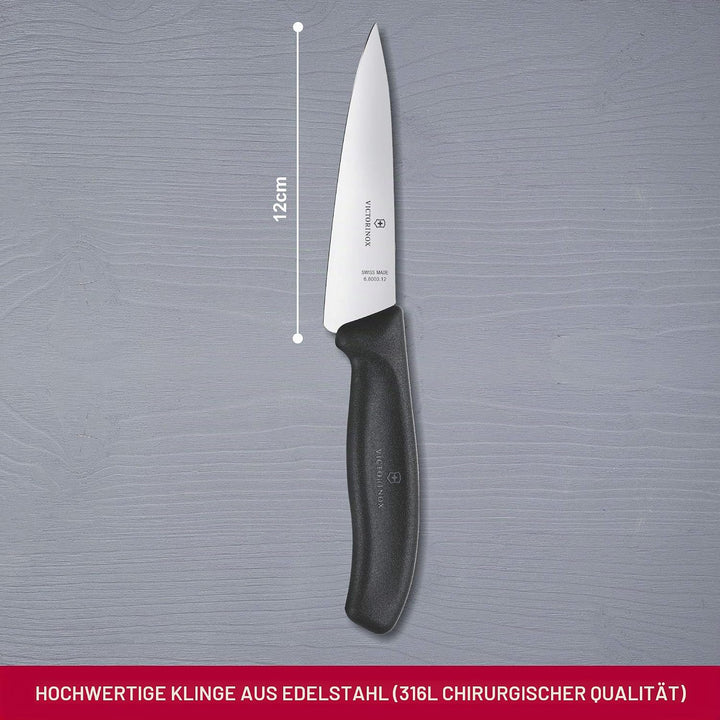 Victorinox Swiss Classic, Profi Tranchiermesser, Extra Scharfe Klinge, gerader Schliff, 12 cm, Kunst