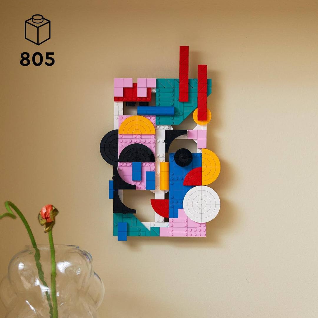 LEGO 31210 Art Moderne Kunst Set, buntes abstraktes Wandbild, Home-Deko für Wohnzimmer oder Schlafzi