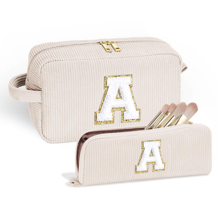 Parima Personalisiert Geschenke für Frauen - Cord Reise Kosmetiktasche Klein Make Up Tasche Organize