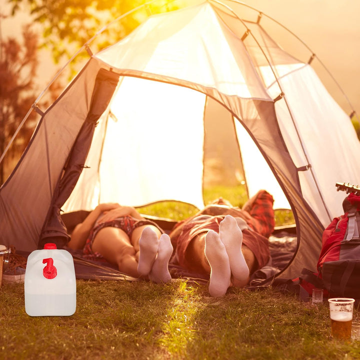 Relaxdays Wasserkanister mit Hahn, Schraubdeckel, Trinkwasserkanister Camping, 25l Tank, BPA-frei, K